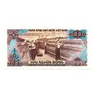 Vietnam 2000 Dong Bankjegy 1988 P107a2 keskeny számozás 24 mm