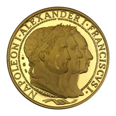 Austerlitzi csata 10 Dukát 1805 emlékérem 35,07g Au986