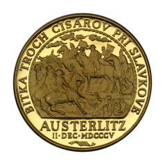 Austerlitzi csata 5 Dukát 1805 emlékérem 17,55g Au986