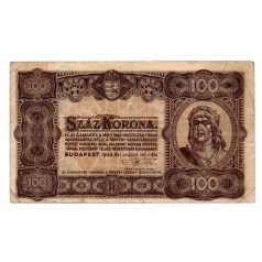 100 Korona Államjegy 1923 F