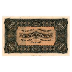 500 Korona Államjegy 1923 Magyar Pénzjegynyomda EF