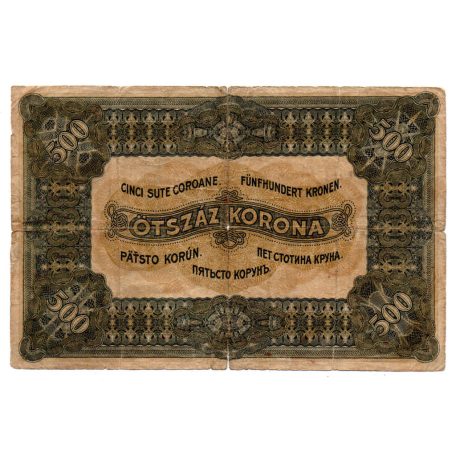 500 Korona Államjegy 1920 G