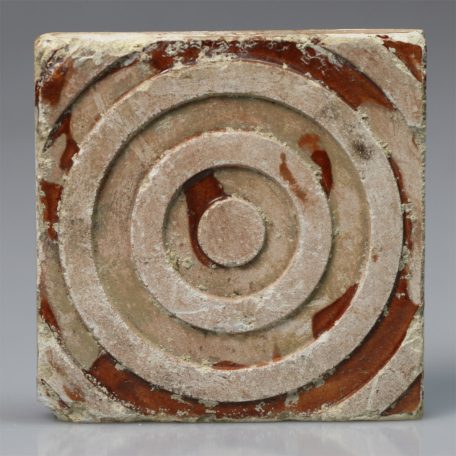 4 db Zsolnay csempe, épületdísz