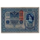 1000 Korona Bankjegy 1902 DEUTSCHÖSTERREICH bélyegzéssel F