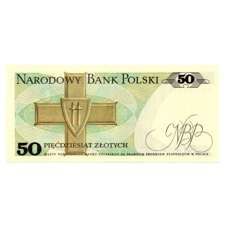 Lengyelország 50 Zloty Bankjegy 1988 P142c L170aa UNC