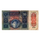 10 Korona Bankjegy 1915 Deutschösterreich felülbélyezéssel G