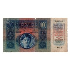 10 Korona Bankjegy 1915 VG