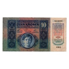 10 Korona Bankjegy 1915 VF