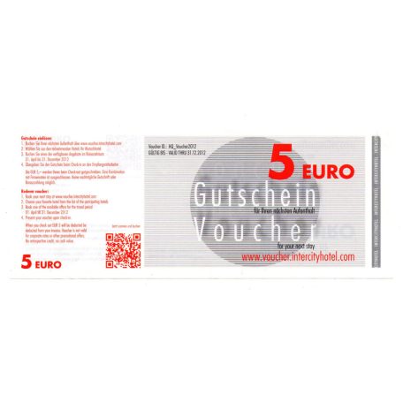 Steigenberger Voucher 10 Euro 2012