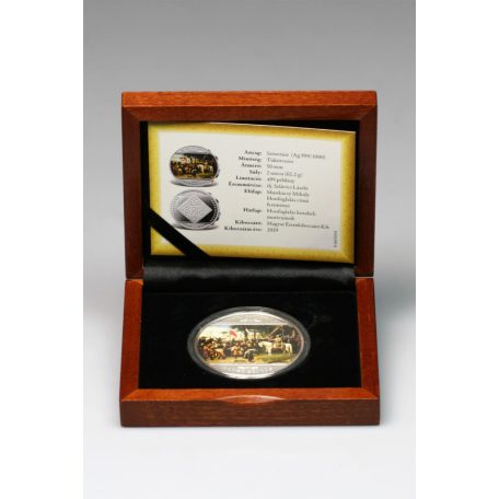 Honfoglalás színezüst emlékérem 2019 PP 62,2 g Ag999