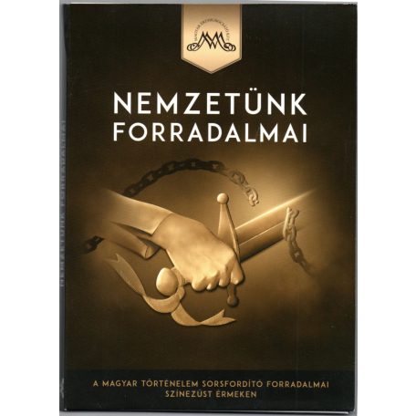 Nemzetünk Forradalmai sorozat 2,0g Au585 és 90g Ag999 emlékérmék gyűjtői albumban