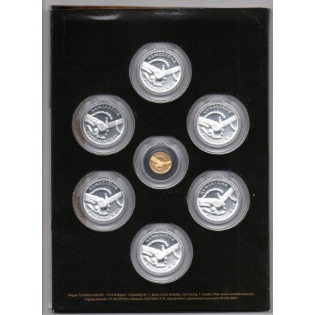 Nemzetünk Forradalmai sorozat 2,0g Au585 és 90g Ag999 emlékérmék gyűjtői albumban