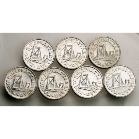 Magyar Népköztársaság aluminium 50 Fillér sor vegyes évszámok