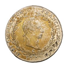 I. Ferenc 20 Krajcár 1830 C aEF-gEF