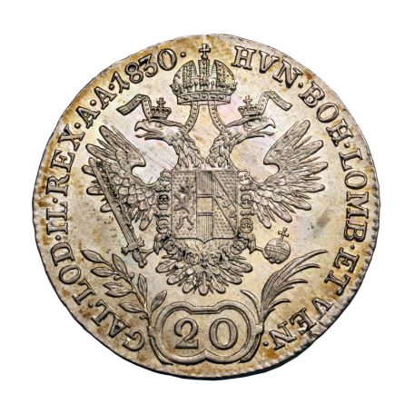 I. Ferenc 20 Krajcár 1830 C aEF-gEF