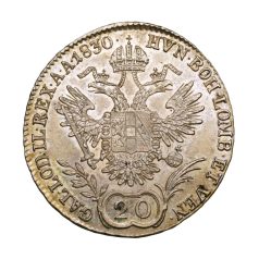 I. Ferenc 20 Krajcár 1830 C gEF-aUNC