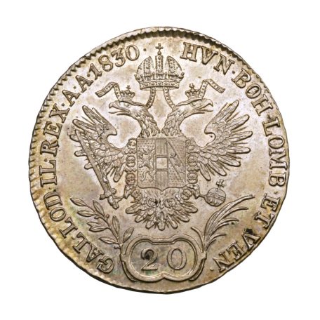 I. Ferenc 20 Krajcár 1830 C gEF-aUNC