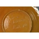 Korondi kék-fehér virágmintás fali tányér jelzett Józsa János