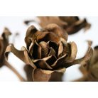 Régi antik kovácsoltvas rózsás kapudísz 