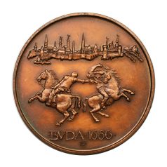   MÉE XVI. Vándorgyűlés Buda visszafoglalása bronz emlékérem 1986 Budapest 