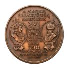 MÉE XVI. Vándorgyűlés Buda visszafoglalása bronz emlékérem 1986 Budapest 