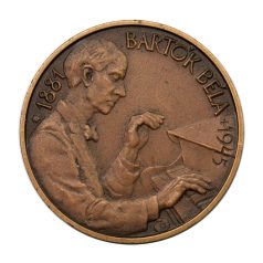 MÉE Bartók Béla bronz emlékérem 1981 Szeged