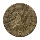 Csongrád Megyei Idegenforgalmi Hivatal Szeged Tourist Csongrád bronz emlékérem