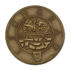   Csongrád Megyei Idegenforgalmi Hivatal Szeged Tourist Csongrád bronz emlékérem