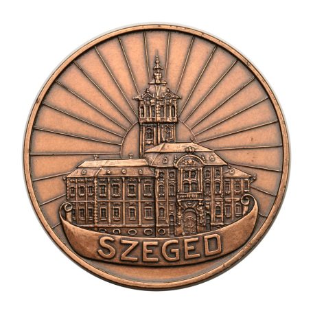 Szegedi Városháza bronz emlékérem 