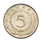 Jugoszlávia 5 Dinár 1976