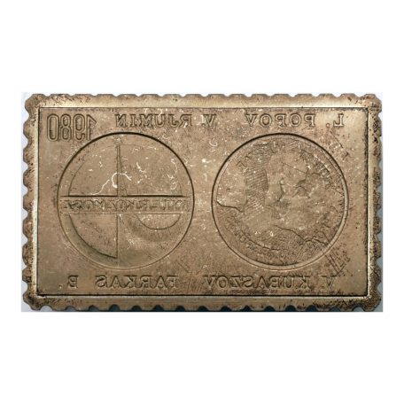 Bélyegérem Szovjet-Magyar közös űrrepülés Interkozmosz 1980 PP 4,58g Ag835