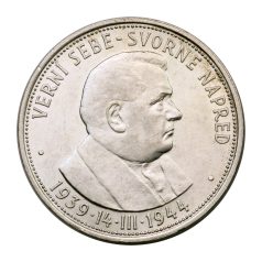 Szlovákia 50 Korona 1944 Jozef Tiso aUNC 16,5g Ag700