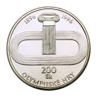Szlovákia 200 Korona 1996 Olimpia 20g Ag750