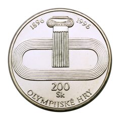 Szlovákia 200 Korona 1996 Olimpia 20g Ag750