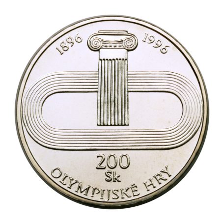 Szlovákia 200 Korona 1996 Olimpia 20g Ag750