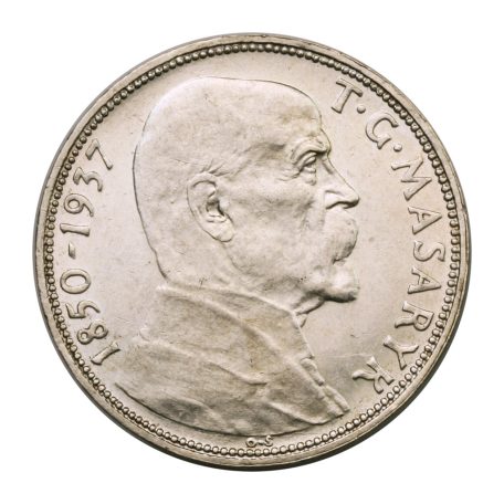 Csehszlovákia 20 Korona 1937 aUNC 12g Ag700