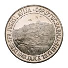 Jugoszlávia Josip Broz Tito ezüst emlékérem 1973 PP 8,4g Ag925