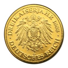 NSZK I. Vilmos Dreikaiserjahr 1888 emlékérem