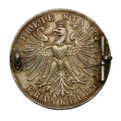   Frankfurt Szabad város Tallér 1862 Német Lövész Fesztivál 19,05g Ag900