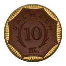 Német Birodalom Szászország Meiseni porcelán 10 Mákra 1921