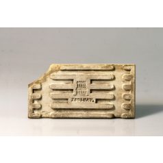 Zsolnay csempe, épületdísz 19. sz. máz nélküli