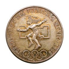   Mexikó 25 Peso 1968 XIX. Nyári Olimpiai Játékok gVF 22,37g Ag720