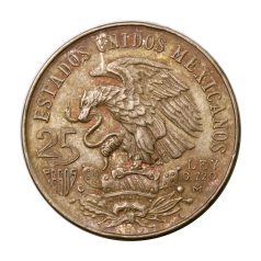   Mexikó 25 Peso 1968 XIX. Nyári Olimpiai Játékok gVF 22,37g Ag720