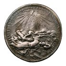 Buda visszafoglalása 1686 emlékérem XIX. századi öntvény