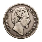 Bajor II. Lajos 5 Márka 1876 D 27,49g Ag900