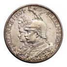 Poroszország II. Vilmos 2 Márka 1901 aEF-EF 11,11g Ag900