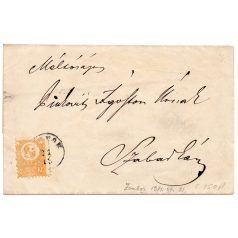 1871-es Kőnyomatos 2 Krajcár levélen ZOMBOR 1871.
