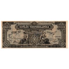   Repülők Tárgysorsjátéka 10000 Korona dollár sorsjegy C sorozat 1926.