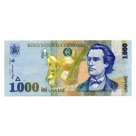 Románia 1000 Lei Bankjegy 1998 p106 gVF