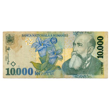 Románia 10000 Lei Bankjegy 1999 P108a